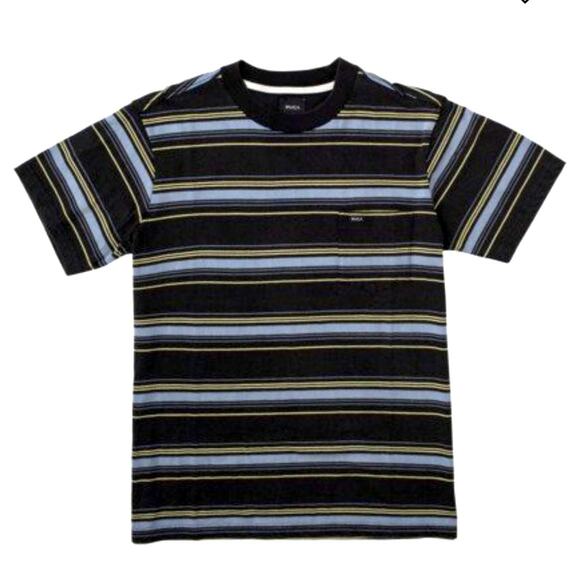 0363 NEW RVCA Boys Striped T-Shirt - Picture 2 of 9